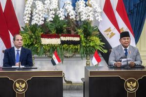 Keterangan pers Presiden Prabowo dan Presiden Mesir