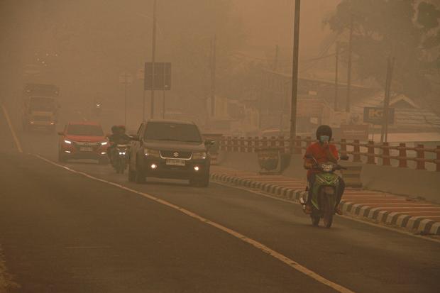 Kabut asap dampak karhutla masih menyelimuti Palangka Raya
