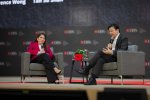 CEO DBS Tan Su Shan dan Perdana Menteri Singapura Lawrence Wong