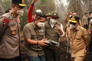 Lokasi kebakaran di Taman Nasional Sebangau