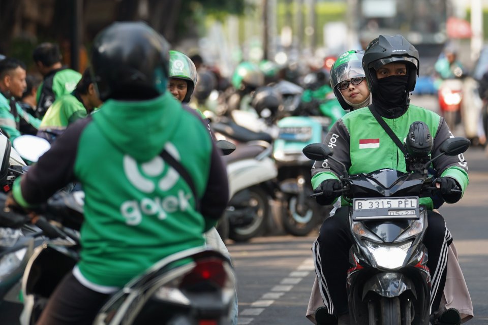 Perpres Ojol Terbit, Jadi Aturan Baru Antara Pengemudi dan Aplikator (Foto: Katadata/Fauza Syahputra)