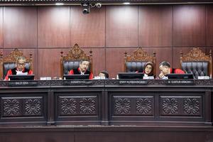 Sidang pengucapan putusan MK terhadap 22 permohonan