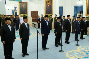 Presiden Prabowo Subianto melantik sejumlah pejabat di Istana Kepresidenan