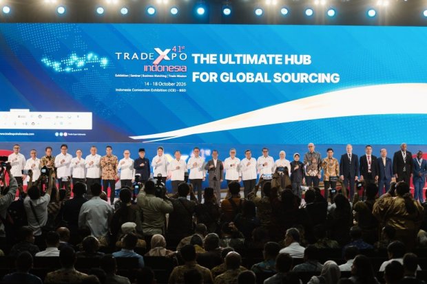 Trade Expo Indonesia (TEI) ke-41, resmi dibuka di Indonesia Convention Exhibition (ICE) BSD City, Kabupaten Tangerang, , Rabu, (14/10/2026).