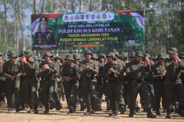 Pelatihan Polisi Khusus Kehutanan.