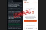 Tangkapan layar modus endorse affiliate palsu