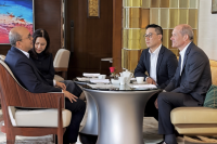 CEO Danantara Rosan Roeslani bertemu dengan Executive Chairman of Jardine Matheson, Ben Keswick