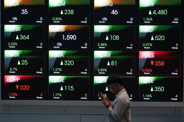 IHSG perdagangan akhir pekan ditutup menguat 0,95% atau naik 51,35 poin ke level 5.439,26 (Foto: Katadata/Fauza Syahputra)