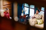 Presiden Prabowo Subianto bertemu Menteri Luar Negeri Singapura Vivian Balakrishnan di Hambalang, Jawa Barat, Rabu (28/10). 