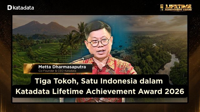 Tiga Tokoh, Satu Indonesia dalam Katadata Lifetime Achievement Award 2026