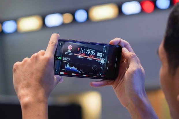 IHSG Melemah 87,07 poin ke level 5.179 (Foto: Katadata/Fauza Syahputra)