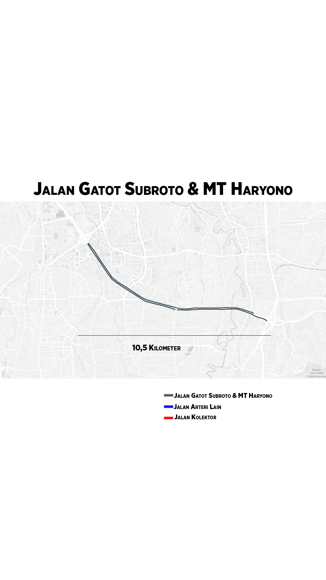  Struktur Jalan Gatot Subroto dan Jalan MT Haryono