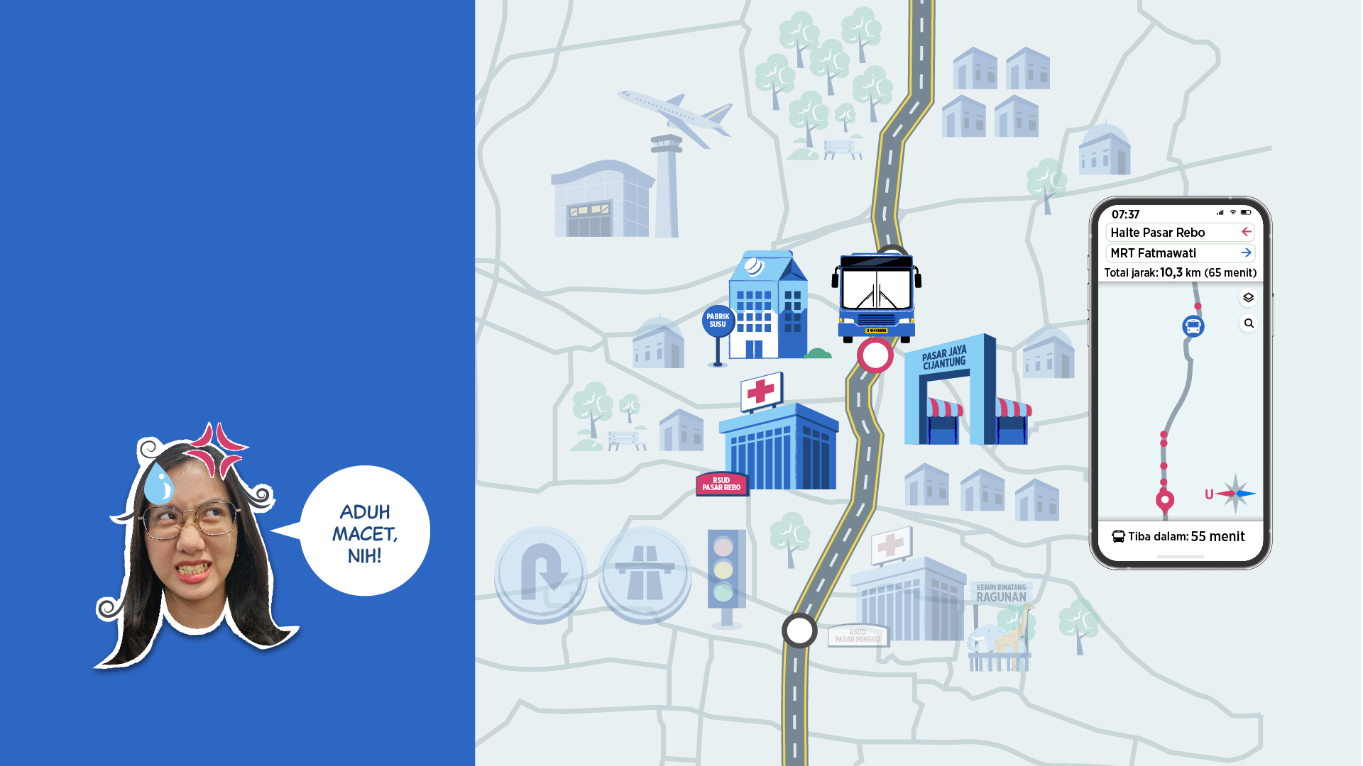 Membuktikkan kemacetan di Jalan TB Simatupang