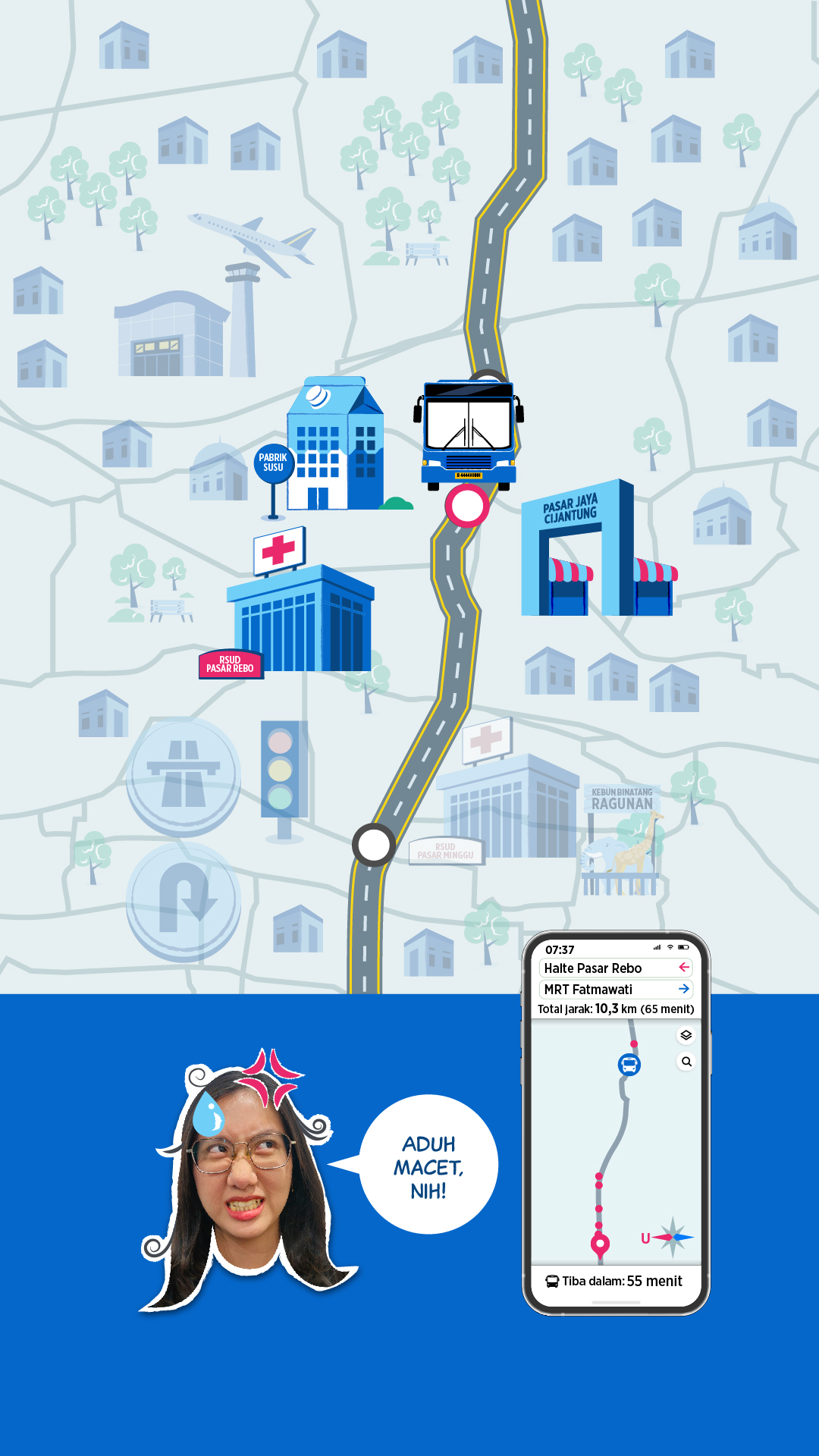 Membuktikkan kemacetan di Jalan TB Simatupang