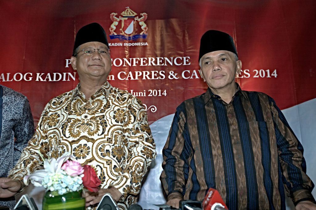 Prabowo & Hatta KATADATA | Arief Kamaludin
